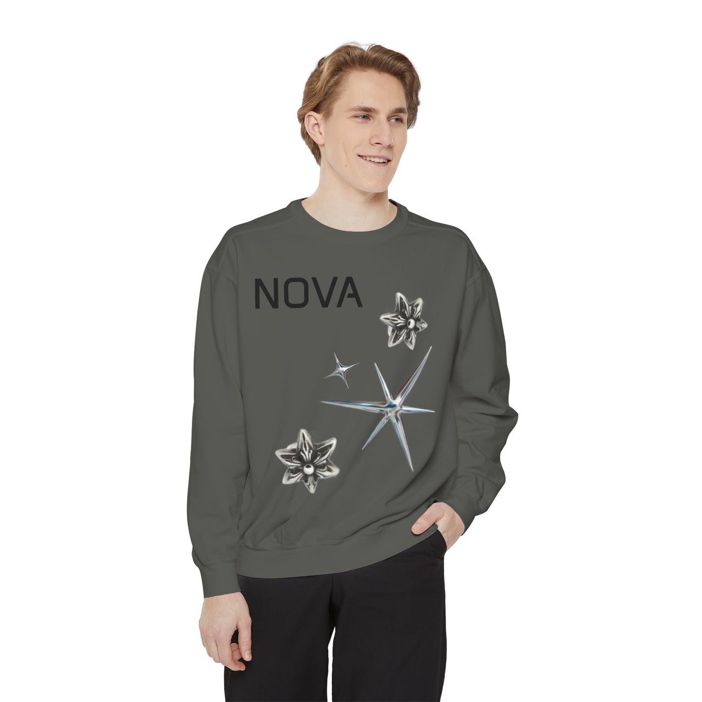 NOVA Unisex Garment-Dyed Sweatshirt