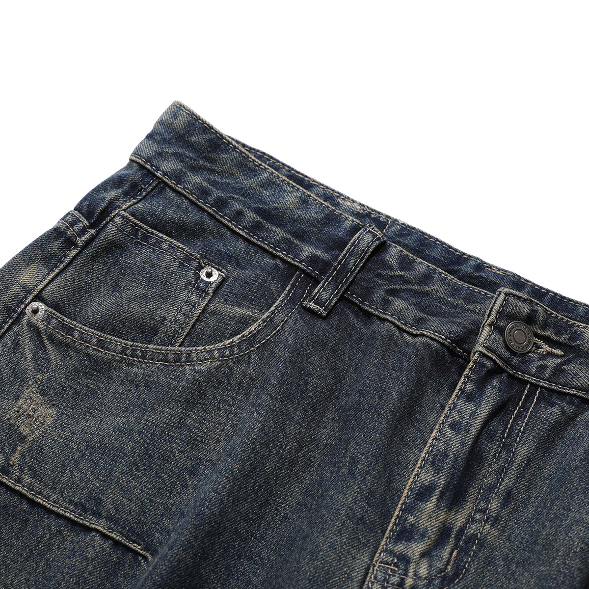 NOVA Multi-Pocket Washed Vintage baggy Jean